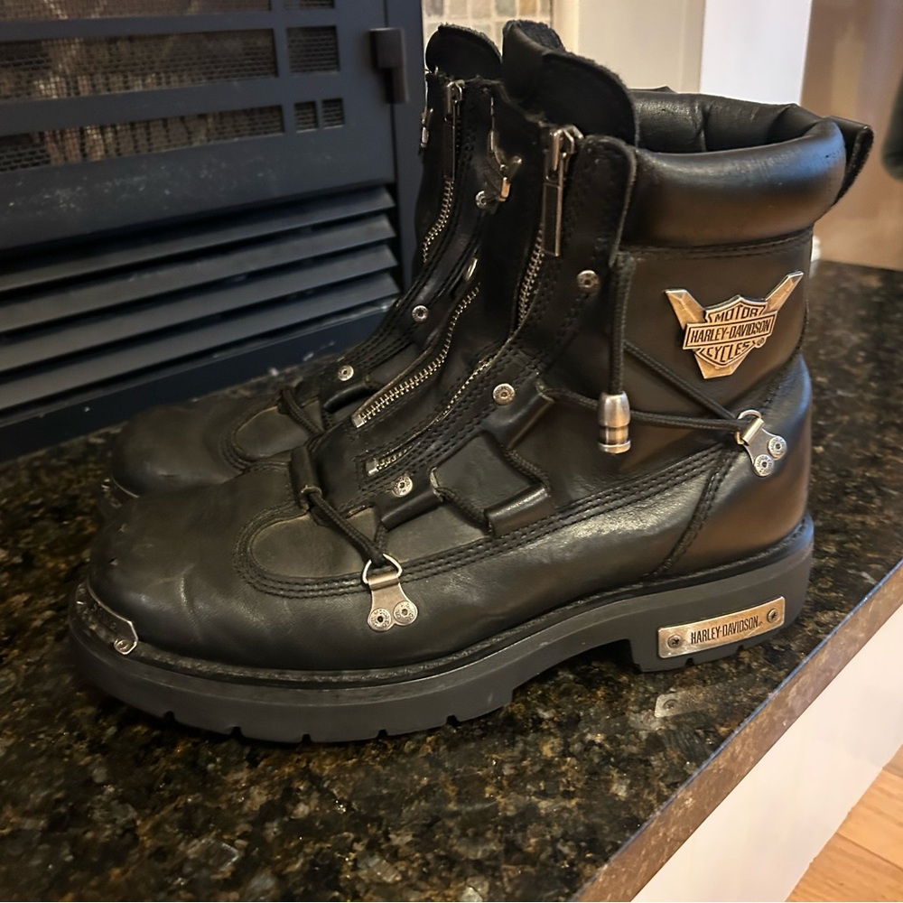 Harley-Davidson Black Leather Boots